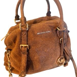 Michael Kors Tan Suede Satchel